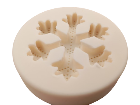 Craciun - Matrita modelaj din silicon- fulg de nea 5.5 cm