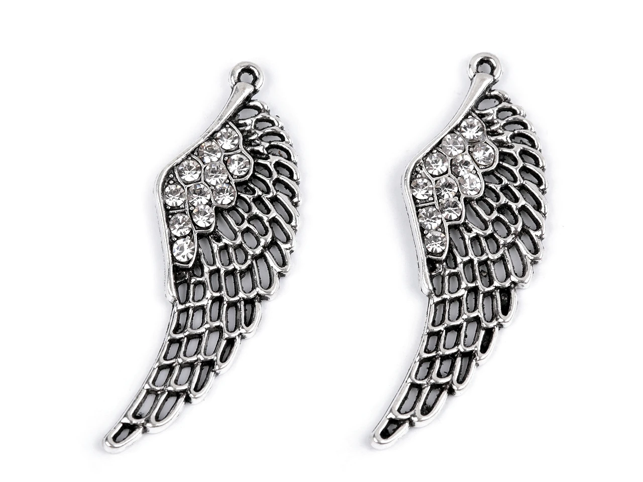 Accesorii - Pandantiv elegant aripi cu strasuri 48mm