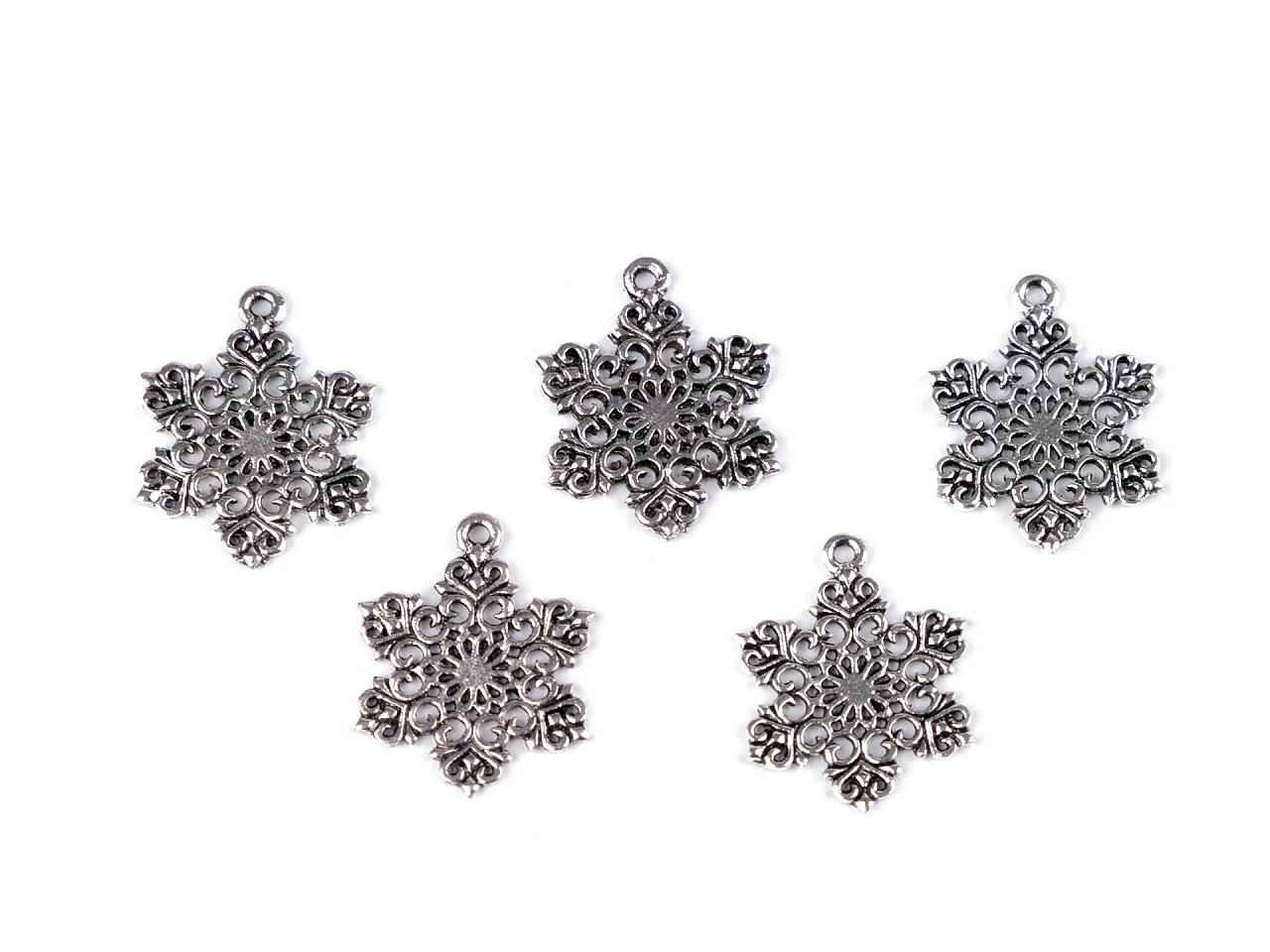 Accesorii - Pandantiv fulg de nea 19 mm