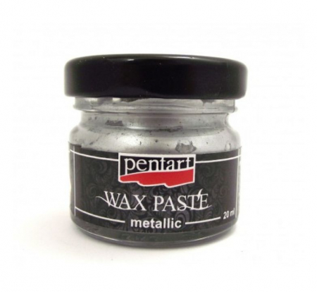 Pasta ceara - Pasta ceara metalizata 20 ml- argintiu