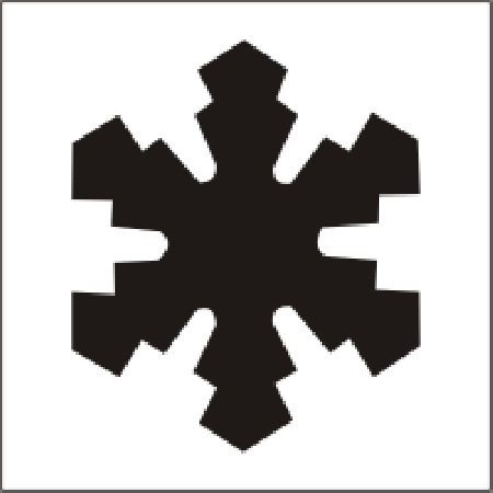 Perforatoare - Perforator cu model 1.6 cm- fulg de nea
