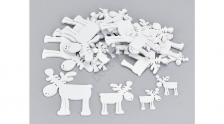 Figurine din lemn - Figurine din lemn Ren alb
