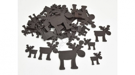 Figurine din lemn - Figurine din lemn Ren maro inchis