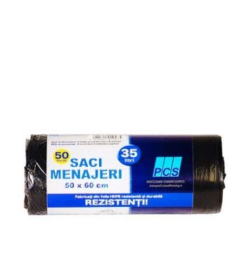 Curatenie & Igiena - Saci menajeri 35L 50buc/set