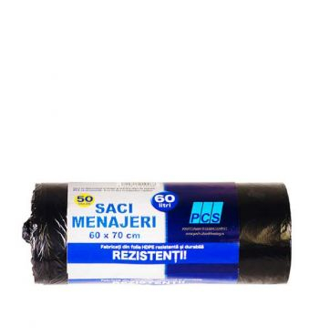 Curatenie & Igiena - Saci menajeri 60L 50buc/set