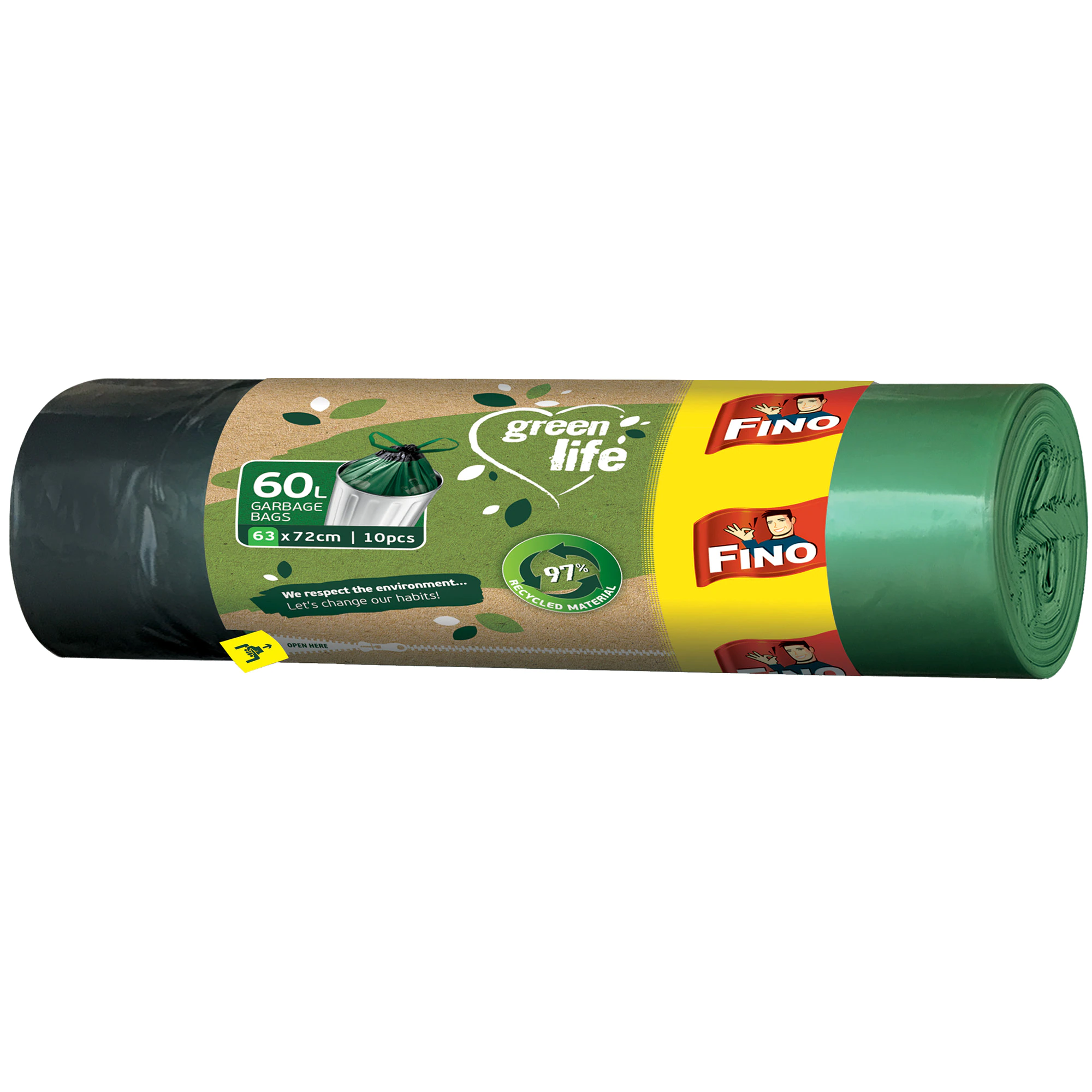 Saci menajeri - Saci menajeri 60L Green Life 10buc/set