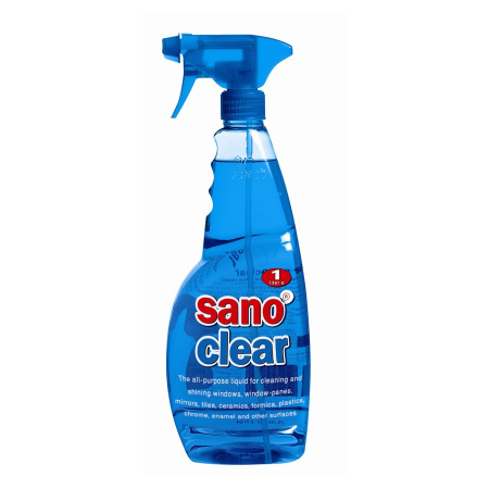 Solutii - SANO CLEAR BLUE PT GEAM 1L CU PULVERIZATOR
