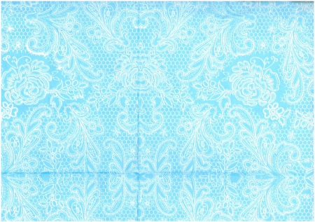 Servetele - Servetel decorativ 33x33 cm - albastru baroc