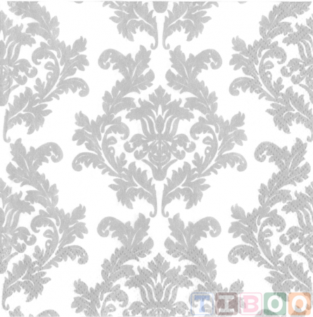 Servetele - Servetel decorativ- ghirlanda argintie-33x33