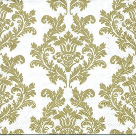 Servetele - Servetel decorativ- ghirlanda aurie -33x33