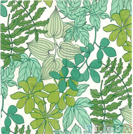 Servetele - Servetel decorativ Greenery- 25 x 25 cm