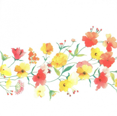 Servetele - Servetel decorativ floral-33 x 33 cm