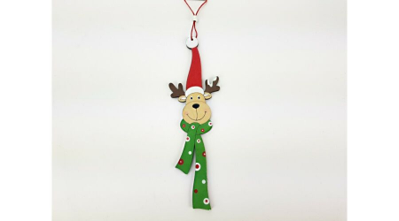 Set 2 ornamente de agatat din lemn 22 cm [1]