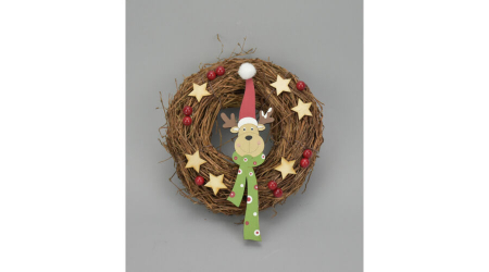 Set 2 ornamente de agatat din lemn 22 cm [3]