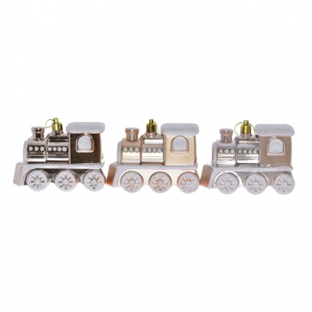 Figurine - Set 3 trenulete din plastic, 10 cm