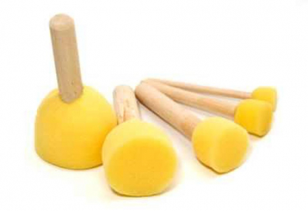 Accesorii pictat - Set 5 pensule de tamponare din burete-marimi diferite (1,3; 2; 3; 4; 5.)