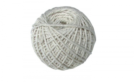 Sfoara, Franghie - Sfoara ALBA subtire din bumbac - ghem 80gr
