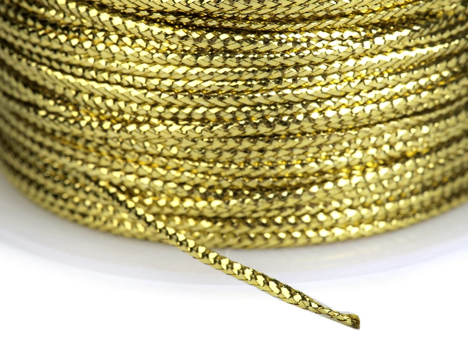 Snur plat lurex, gol in interior, Ø1.1 mm, 30m [2]