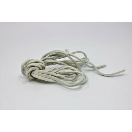 Benzi decorative, panglici - Snur piele alb 80 cm lungime, 2 buc/set