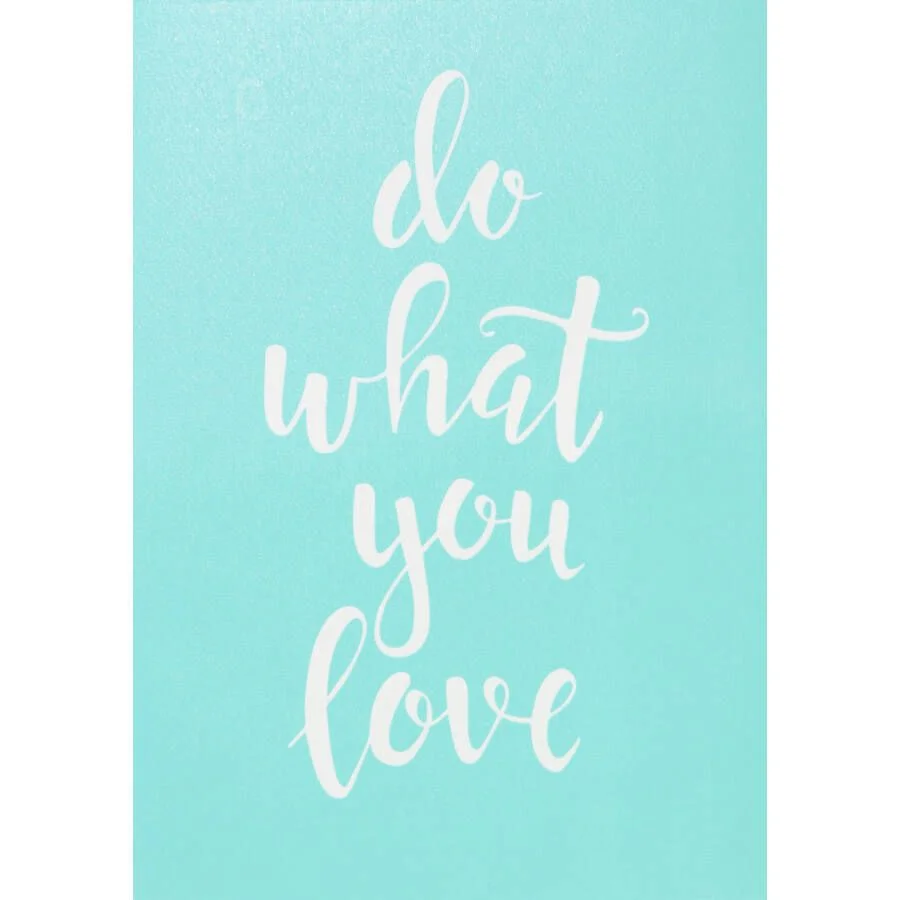 Sabloane - Stencil autoadeziv cu plasa- "do what you love", 15*21 cm- 40132