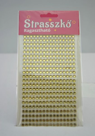 Diverse - Strasuri autoadezive 5 mm, 352/set- sampanie