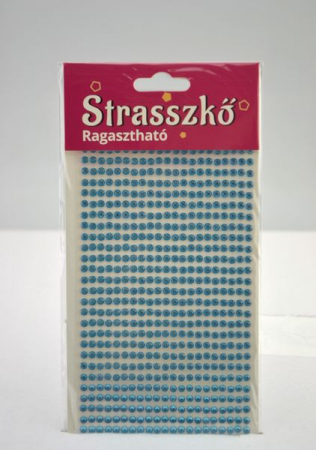Diverse - Strasuri autoadezive albastre 4 mm, 486/set