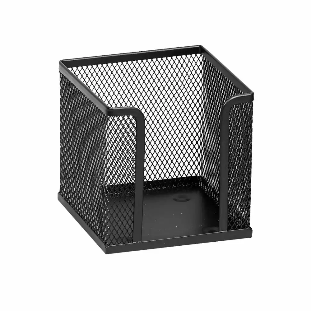 Organizare - Suport cub hartie 9x9 metalic + cub 400 file