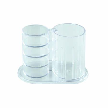 Suport instrumente de birou plastic cu 4 comp. rotative [2]
