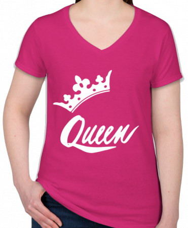 Cadouri, Obiecte personalizate - Tricou V LADY - Queen 1