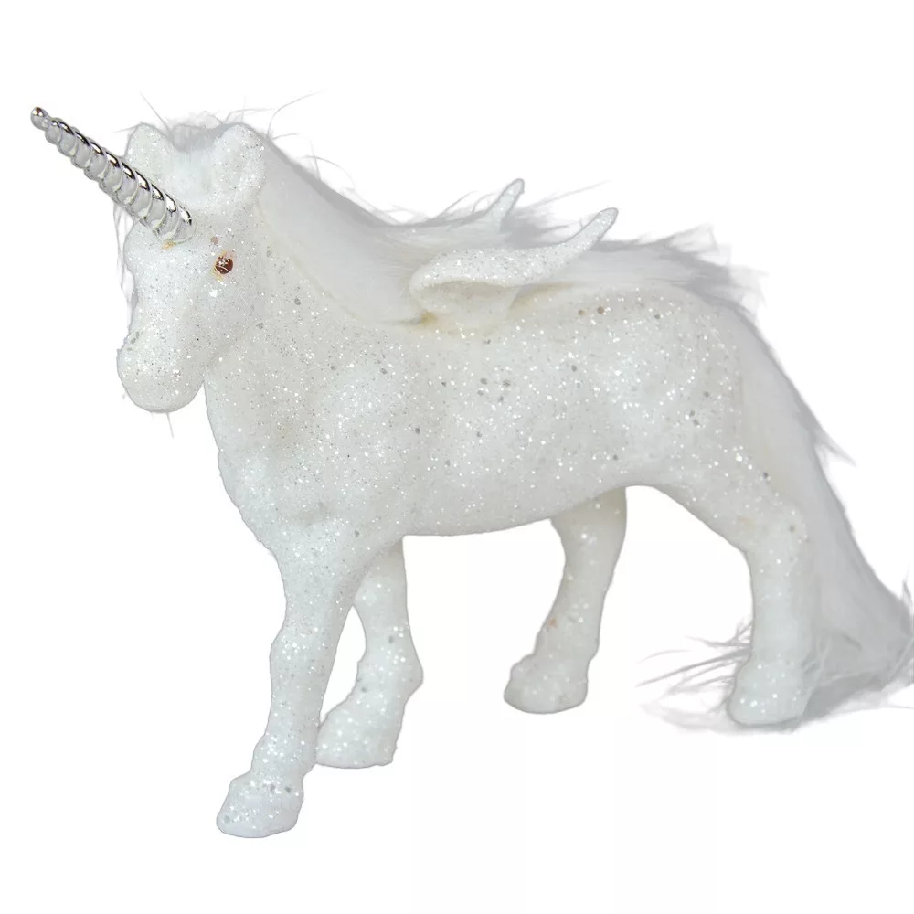 Craciun - Unicorn plusat stralucitor 14 cm