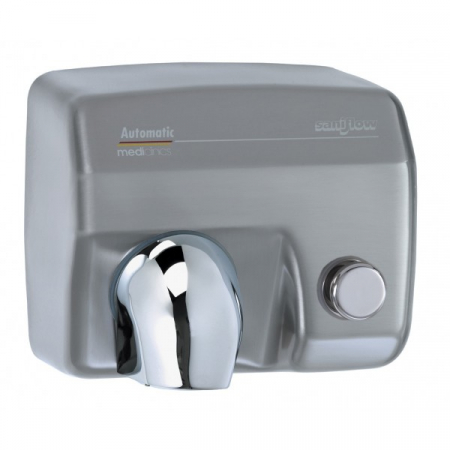 Uscatoare - Uscator de maini SANIFLOW, inox satinat, actionare cu buton