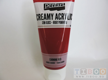 Cremoase - Vopsea acrilica cremoasa 60 ml- carmine red