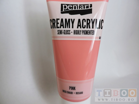 Cremoase - Vopsea acrilica cremoasa 60 ml- pink