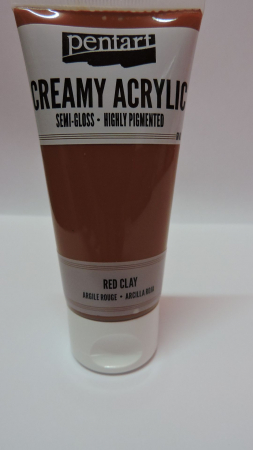 Cremoase - Vopsea acrilica cremoasa 60 ml- red clay 