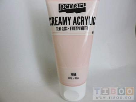 Cremoase - Vopsea acrilica cremoasa 60 ml- rose