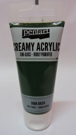 Cremoase - Vopsea acrilica cremoasa 60 ml- Verde inchis