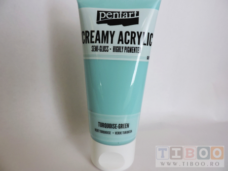 Cremoase - Vopsea acrilica cremoasa 60 ml- verde turcoaz