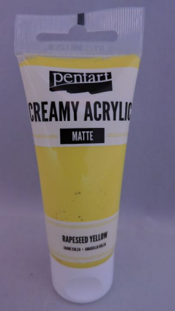 Cremoase mate - Vopsea acrilica cremoasa mata-60ml- galben rapita