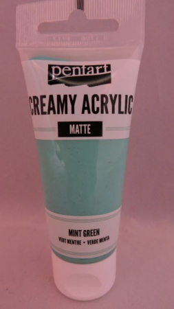 Cremoase mate - Vopsea acrilica cremoasa mata-60ml- verde menta