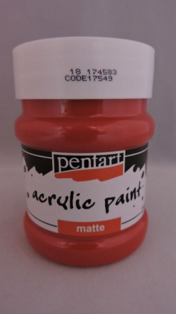 HOBBY: Vopsele Lacuri Solutii - Vopsea acrilica mata 230ml- rosu ruj