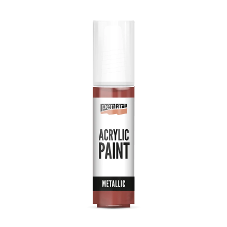 HOBBY: Vopsele Lacuri Solutii - Vopsea acrilica metalizata 20 ml- bronz
