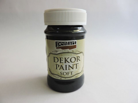 Decorative - Vopsea decorativa Soft 100 ml- negru
