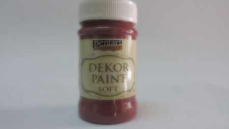 Decorative - Vopsea decorativa Soft 100 ml- rosu burgundi