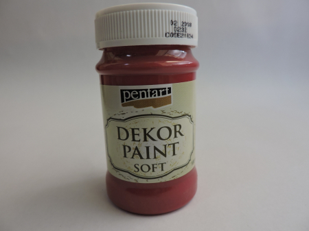 Decorative - Vopsea decorativa Soft 100 ml- rosu cardinal
