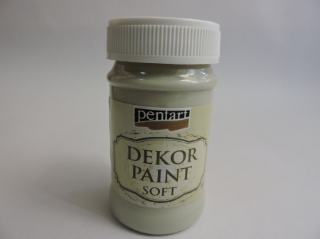 HOBBY: Vopsele Lacuri Solutii - Vopsea decorativa Soft 100 ml- verde muschi