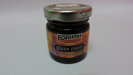 Sticla si portelan - Vopsea pentru sticla,30ml -portocaliu