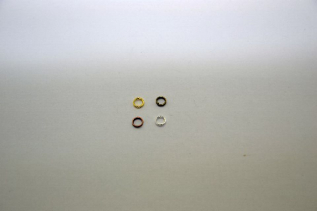Accesorii bijuterii - Zale duble cupru 10 mm- 100/pach- 380057