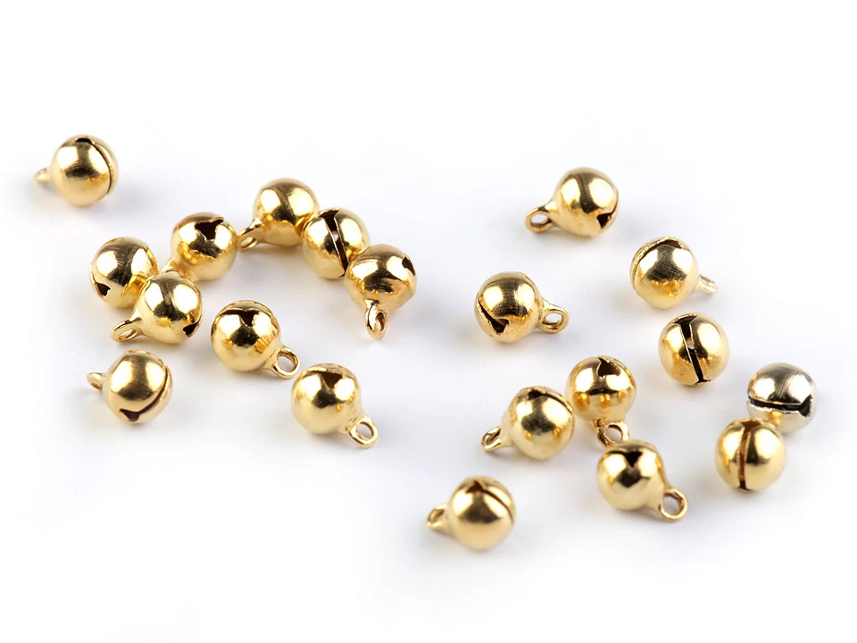 Accesorii - Zurgalai 6 mm aurii, 20 buc/set