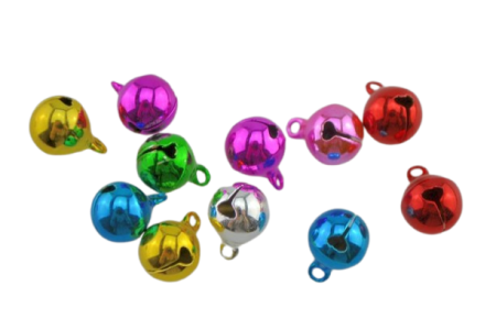 Craciun - Zurgalai colorati 10mm, 20 buc/set