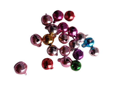 Craciun - Zurgalai colorati 8 mm, 20 buc/set